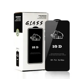 10D di động điện thoại di động Tempered Glass 2.5D Full Bìa màng bảo vệ cho iPhone bảo vệ màn hình micas de vidrio Para celular