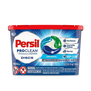 Persil Discs Détergent à lessive original Pacs Poudre à laver parfumée pour vêtements et tapis Caractéristiques stockées - Product Image 1