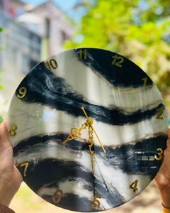 MIMIC Epoxy Resin Wall <b>Clock</b> Epoxy Resin Living Room best qulatiye Furniture Home Decor Wall <b>Clock</b> Customized best - Product Image 1