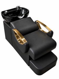 Zona Barber Reclining Hydraulic Faux Leather Contemporary Barber Shop Salon Spa <b>Chair</b> Adjustable <b>Footrest</b> Commercial Furniture - Product Image 2