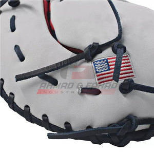 Bán buôn da bóng chày bắt găng tay biểu tượng tùy chỉnh Non-Slip điều chỉnh dây đeo cổ tay thiết kế thoáng khí chất lượng cao - Product Image 6