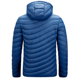 Gilet matelassé personnalisé avec logo, gilet matelassé en duvet de canard et d'oie, veste sans manches en gros pour hommes, ultra-léger, noir, tissé, vestes d'hiver - Product Image 2