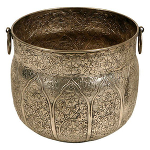 Jardinières en métal personnalisables en laiton plein air décoratif jardin Pots de fleurs forme jardinière et Pots pour présentoir de fleurs - Product Image 1