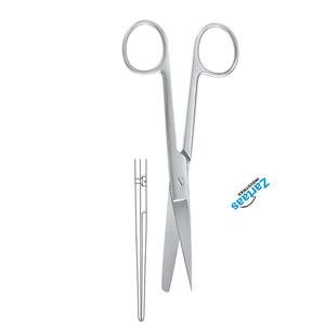 Tijeras de operación estándar de acero inoxidable de alta calidad Tijeras ginecológicas rectas afiladas/romas de 20 cm - Product Image 3