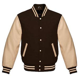 Chaqueta Universitaria Unisex de Algodón, Manga Larga, Invierno, Transpirable, Piel de Vaca, Satén, Diseño Personalizado, Impresión al por Mayor, Talla Grande - Product Image 1