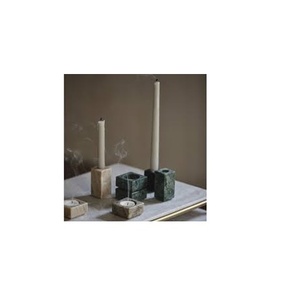 Portavelas de mármol de alta calidad, portavelas de diseño de lujo a bajo precio, vela de candelita de piedra blanca - Product Image 6