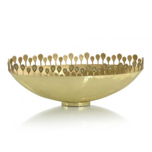 Bol de service en métal poli doré le plus vendu Vaisselle jetable de la plus haute qualité pour les événements et les fêtes de mariage - Product Image 5
