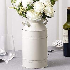 Vase à fleurs galvanisé moderne pour les arrangements d'événements floraux et les décorations intérieures élégantes - Product Image 6