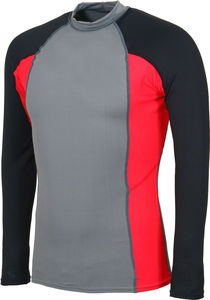 Camiseta de Compresión Deportiva para Hombre, de Dos Tonos, 220g, Manga Larga, Poliéster, Impresión por Transferencia de Calor, Transpirable, Anti-UV, Protección UV - Product Image 4