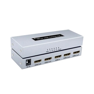 Bộ chia <span class=keywords><strong>HDMI</strong></span> Dtech 4K * 2K 1x4 Bộ chia <span class=keywords><strong>HDMI</strong></span> độ phân giải cực cao hỗ trợ chức năng 3D <span class=keywords><strong>CEC</strong></span> và sắp xếp lại thời gian tín hiệu - Product Image 1