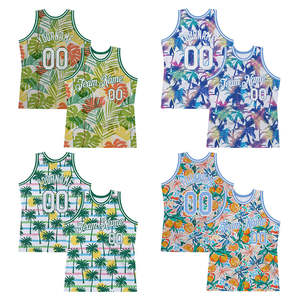 Camiseta de Baloncesto con Estampado Hawaiano para Hombre y Mujer, Adulto y Juvenil, Deportiva, Sin Mangas, Verano, Atlética, Informal, Urbana, de Equipo - Product Image 2