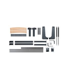 Lit Murphy pliant en bois de bouleau et métal, gain de place, taille double/king, style ferme moderne caché, mécanisme en fer, quincaillerie DS2534 - Product Image 1