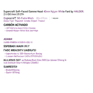 Supercraft Soft-Faced <b>Hammer</b> Head 40mm Diameter Nylon White Hard by HALDER - Product Image 3