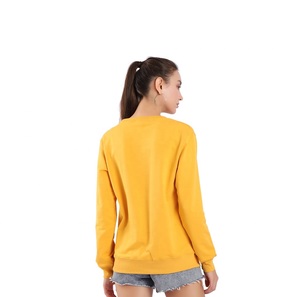Suéter de Color sólido con Cuello redondo alto, sudadera informal para mujer, sudadera informal de alta calidad, sudadera de manga larga para mujer - Product Image 3