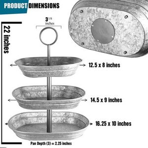 Antique Design Tin Storage Tool <b>Caddy</b> in Rustic Metal With Brown <b>Wooden</b> Handle Perfect for Home and Garden Organization - Product Image 5