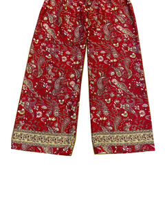 Pijama Vintage de Seda Reciclada para Mujer, Ropa de Dormir Cómoda y Transpirable, Elástica, Cintura Media, Talla Grande, Estilo Bohemio - Product Image 3