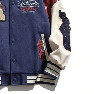 แจ็กเก็ตเลตเตอร์แมนกันลมสำหรับผู้ชายเสื้อผ้าแฟชั่นขายดีที่สุด - Product Image 3