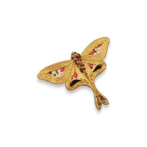 Broche de moda de murciélago de Halloween para niños, bordado de perlas, lingotes de alambre, cuentas, fiestas de compromiso, regalos de bodas, Material de cobre - Product Image 4