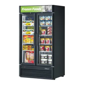 Turbo Air TGF-35SD-N Electric Glass-Free 28.44cf Freezer Merchandiser with 2 <b>Swing</b> Doors - Product Image 5