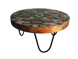 Soporte de pastel impreso de madera natural envejecida de alto acabado Estilo de granja para el hogar Hotel Restaurante para Navidad Día del padre - Product Image 3