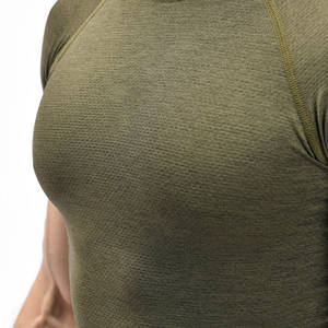 Haut de sport à manches longues pour homme, marque privée, compression, respirant, séchage rapide, écologique, tissu Spandex/Polyester - Product Image 5