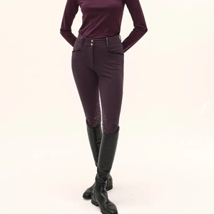 High Quality 4-way stretch Horse Riding Breeches Leggings Jodhpurs Equestrian Pants made on Technical <b>Fabric</b> with Soft Feel - Product Image 5