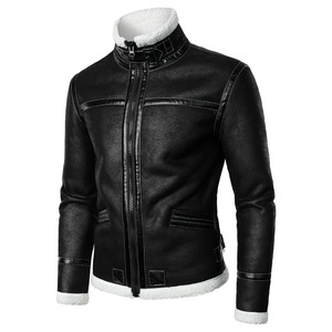 Vestes réversibles d'hiver pour hommes nouvelle mode manteaux en cuir PU de haute qualité pour hommes veste de taille 4XL plus épaisse et chaude pour hommes livraison DDP - Product Image 6