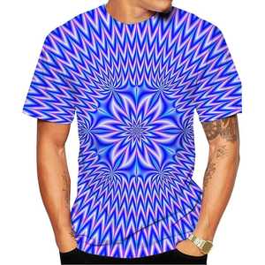 T-shirt Homme Personnalisé à Manches Courtes avec Logo Imprimé sur le Devant, Respirant, Impression 3D, Décontracté, Léger, Tendance Été - Product Image 4
