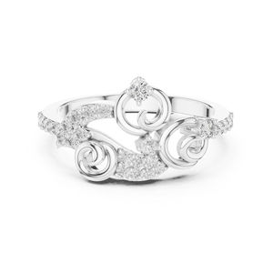 Anillo de Oro Amarillo Chapado en Oro con Diamante Cultivado en Laboratorio, Redondo, para Mujer |   Compromiso y Boda |   Regalo para Fiestas |   Diamante Cultivado Nuevo - Product Image 3