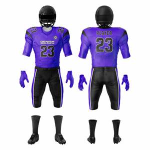 Ensemble d'uniformes de football américain pour jeunes conçu sur mesure pantalon en sergé respirant imprimé pour l'entraînement et les jeux directement en usine - Product Image 1