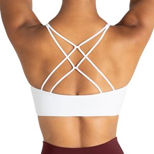 Hot Ladies Plus Size <b>Criss</b> <b>Cross</b> Back Seamless Sports Bra Deep V Neck Push Yoga Crop <b>Top</b> High Support Breathable Gym Running - Product Image 6