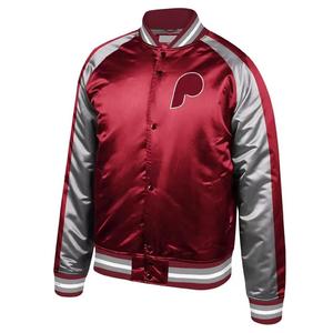 Blouson de baseball personnalisé pour hommes Blouson universitaire en satin brodé universitaire personnalisé pour hommes - Product Image 2