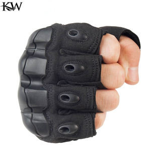 Gants unisexes XXS XXL sans doigts/demi-doigts pour le sport, le cyclisme, la chasse, le paintball, l'entraînement tactique, protection en cuir synthétique - Product Image 6