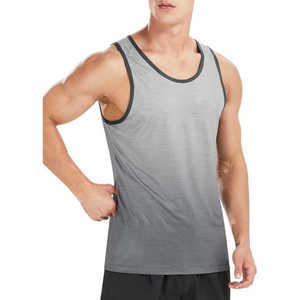 Camisetas sin mangas de gimnasio para hombre hechas a medida al por mayor de fábrica para correr y entrenar para gimnasio y actividades al aire libre - Product Image 6