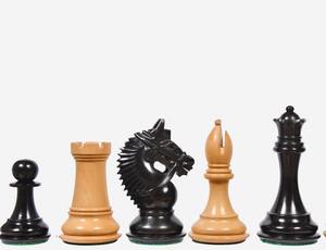 Piezas de Ajedrez Americanas con Triple Peso, Hechas a Mano en Ébano y Boj, Rey de 4.2 cm con Reina Adicional a Precio Económico - Product Image 4