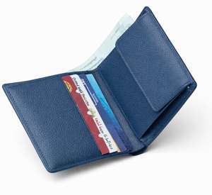 Portefeuille fin en cuir véritable de qualité supérieure pour hommes avec porte-cartes multiples, design classique minimaliste - Product Image 4