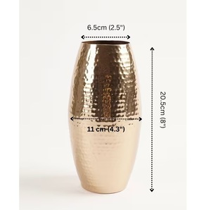 Florero de Metal de Diseño Estándar, uso de maceta para el hogar y la Oficina, jarrones de mesa, maceta de tamaño personalizado, indio hecho a mano - Product Image 5