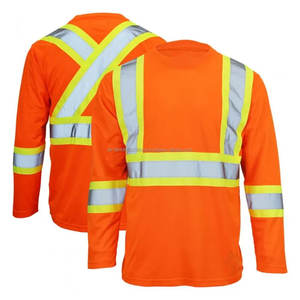 Camiseta de Seguridad Reflectante de Alta Visibilidad 2025, Naranja, Unisex, Manga Larga, MOQ Bajo, Logotipo Personalizado, Camiseta de Seguridad para Hombre - Product Image 3