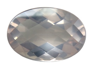 Cuarzo Rosa Natural 100%, forma ovalada redonda, tamaño personalizado, corte a cuadros, piedras preciosas sueltas, joyería hecha a mano, uso de piedras de forma mixta, OEM ODM - Product Image 4