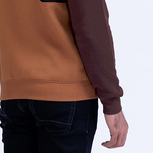 Top tendance entièrement personnalisé hommes fermeture éclair à capuche en couleur unie haute qualité tissu fait hommes fermeture éclair à capuche pour adultes - Product Image 6