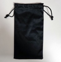 Pochette à lunettes de soleil en polyester 100% personnalisable avec logo, cordon de serrage, douce et tendance, étui de qualité supérieure, couleur personnalisée, 17,5x8cm