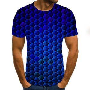 Vente de gros Chemise de sport respirante en coton et polyester T-shirts surdimensionnés à manches courtes pour homme à bas prix - Product Image 2