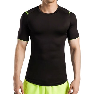 เสื้อยืดผู้ชายผ้าฝ้าย 100% แบบรัดรูป ทรงยาว สำหรับวิ่ง ใส่สบาย ยืดหยุ่น คอกลม แห้งเร็ว ระบายอากาศได้ดี - Product Image 1
