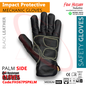 Gants de mécanicien de protection contre les chocs et résistants aux coupures pour usage industriel TPR avec des gants de mécanicien de sécurité de protection maximale - Product Image 4