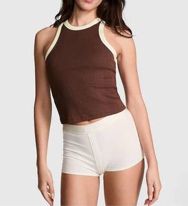 Camiseta ajustada sin mangas con logotipo personalizado de alta calidad, Camiseta deportiva de secado rápido para gimnasio y Fitness, ropa deportiva para entrenamiento, camiseta sin mangas de Yoga para mujer - Product Image 6