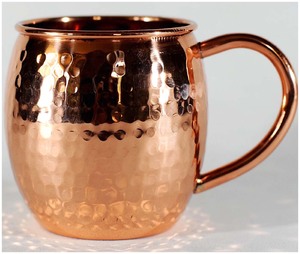 Hot Selling Moscow Mule Copper Mugs Hammered Cups Stainless Steel Copper Plating Moscow Mule Mug Wholesale - Product Image 4
