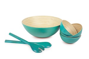 Bol élégant en bambou, fabriqué à partir de fibres végétales renouvelables, destiné à la cuisine, à la salle à manger et à la restauration, Vietnam - Product Image 3