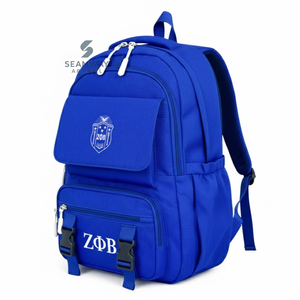 Mochila de la Hermandad Zeta Phi Beta, Elegante y Duradera, de Pana, para Estudiantes, para Senderismo y Actividades al Aire Libre - Product Image 2