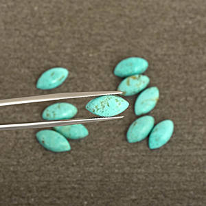Buena calidad calibrado verde Arizona turquesa piedra preciosa tamaño personalizado Marquesa forma cabujones sueltos accesorios de joyería al por mayor - Product Image 2