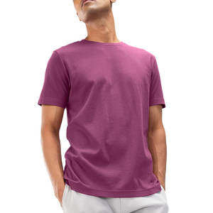 2023 T-shirt en coton pour hommes coupe ajustée de haute qualité Logo d'impression numérique personnalisé meilleur prix 100% coton uni - Product Image 1